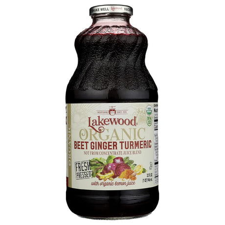 LAKEWOOD: Organic Beet Ginger Turmeric Juice, 32 fo - #tag1# - #tag2#