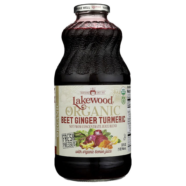 LAKEWOOD: Organic Beet Ginger Turmeric Juice, 32 fo - #tag1# - #tag2#