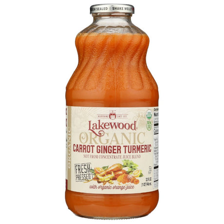 LAKEWOOD: Organic Carrot Ginger Turmeric Juice, 32 fo - #tag1# - #tag2#