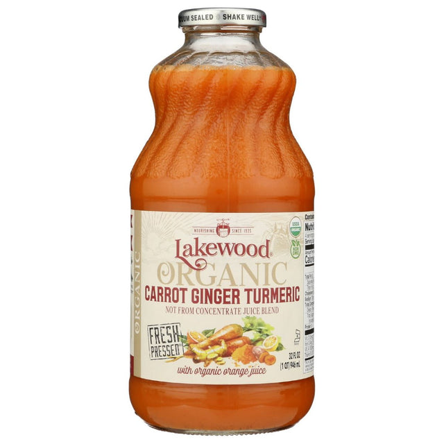 LAKEWOOD: Organic Carrot Ginger Turmeric Juice, 32 fo - #tag1# - #tag2#