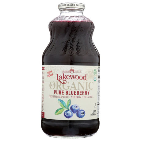 LAKEWOOD: Organic Fresh Pressed Pure Blueberry Juice, 32 oz - #tag1# - #tag2#
