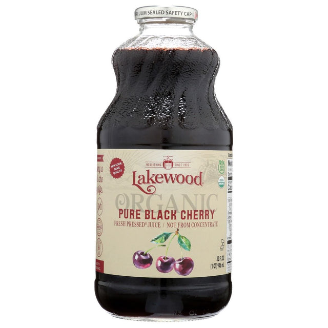 LAKEWOOD: Organic Pure Black Cherry Juice, 32 oz - #tag1# - #tag2#