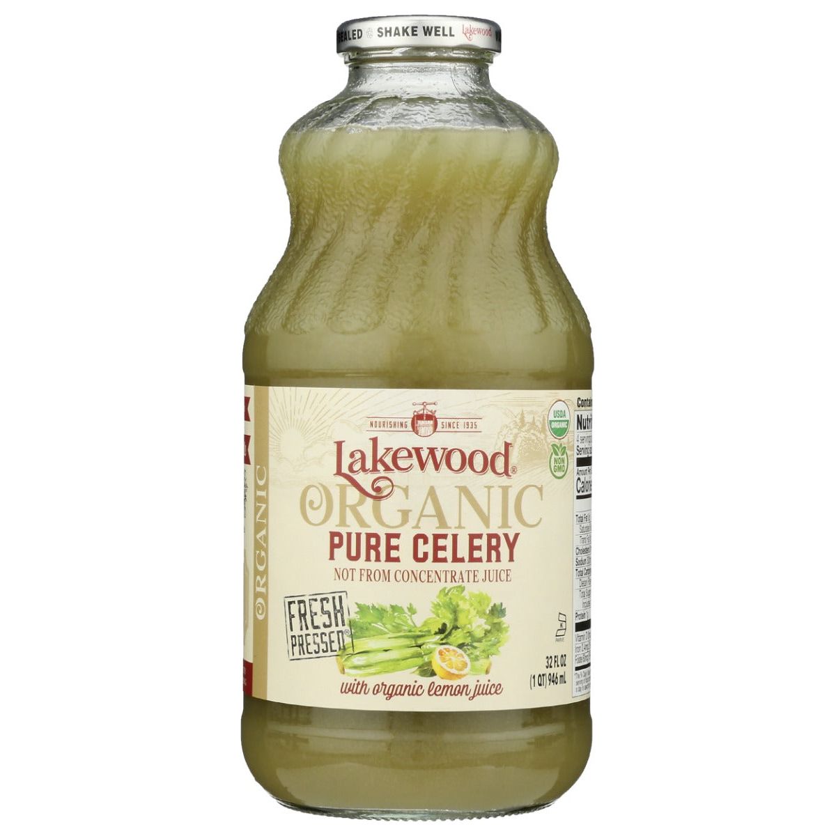 LAKEWOOD: Organic Pure Celery Juice, 32 fo - #tag1# - #tag2#