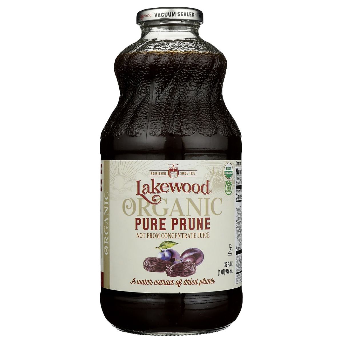 LAKEWOOD: Organic Pure Prune Juice, 32 oz - #tag1# - #tag2#