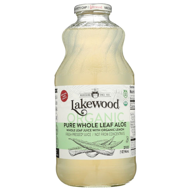 LAKEWOOD: Organic Pure Whole Leaf Aloe Juice, 32 fo - #tag1# - #tag2#