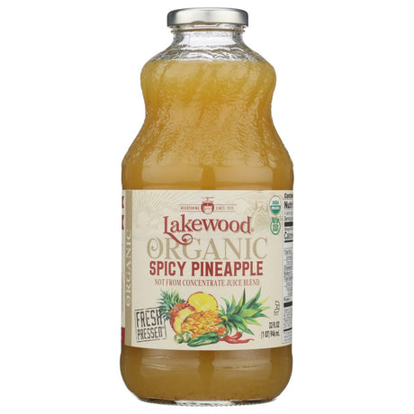 LAKEWOOD: Organic Spicy Pineapple Juice, 32 fo - #tag1# - #tag2#