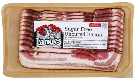 LANDES: Sugar Free Uncured Bacon, 12 oz - #tag1# - #tag2#