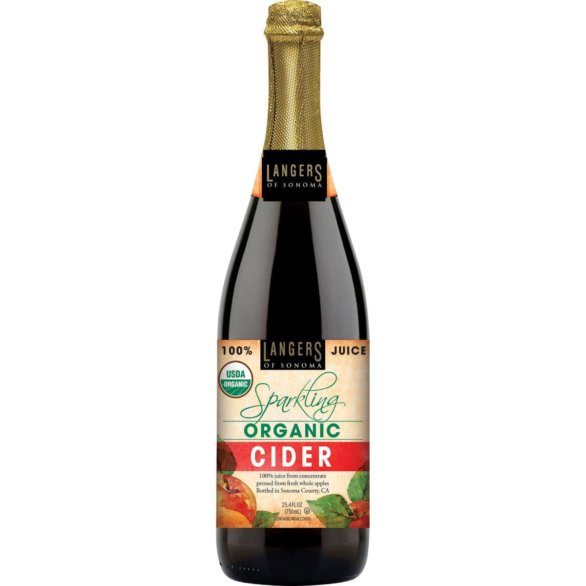 LANGERS: Cider Sprkl Apple, 25.4 fo - #tag1# - #tag2#