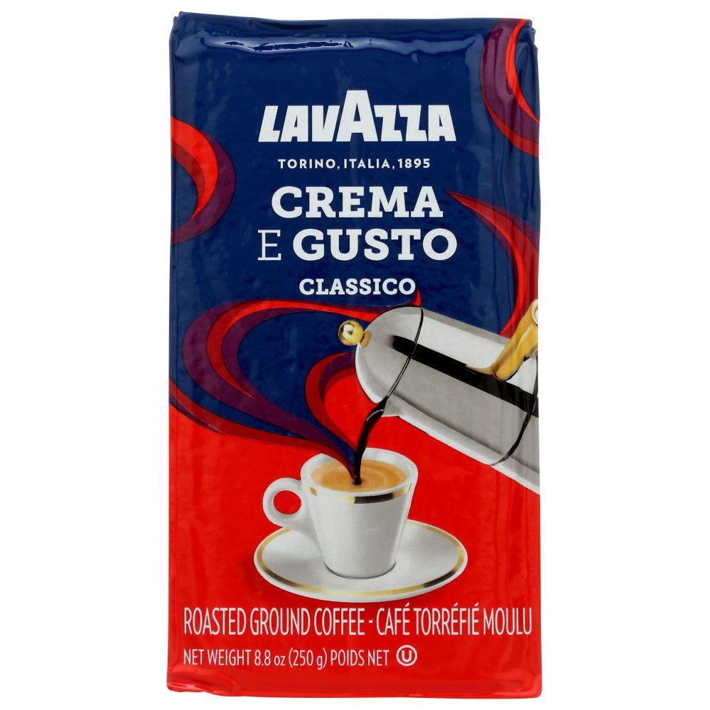 LAVAZZA: Crema E Gusto Classico Ground Coffee, 8.8 oz - Sunshine Co Op. - #tag1# - #tag2# - #tag3# - #tag4#