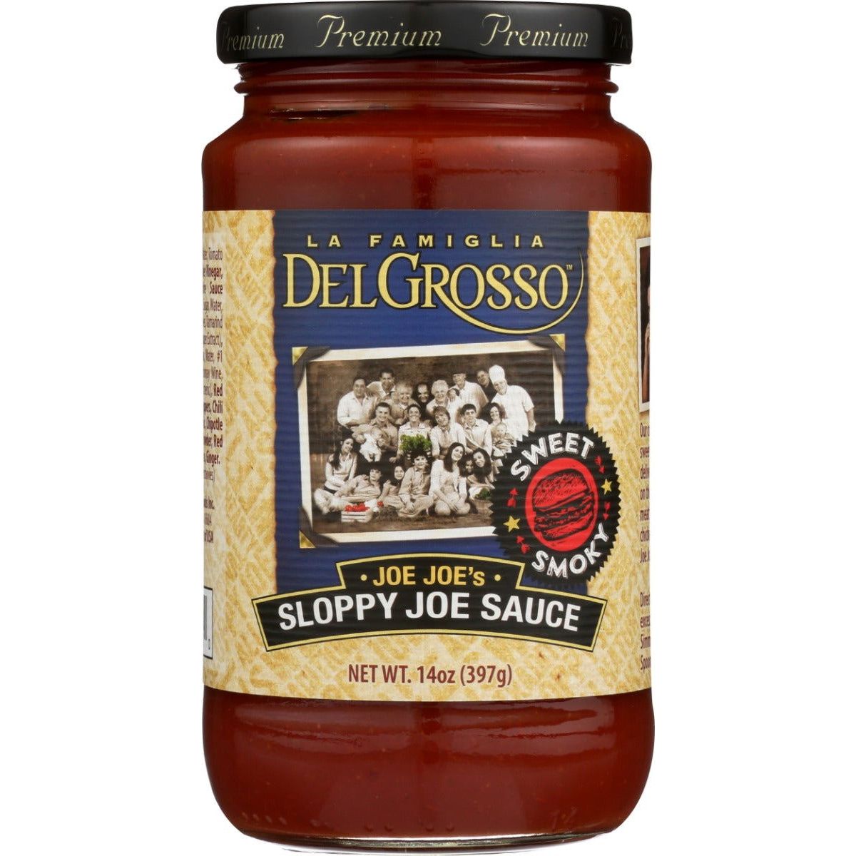 LA FAMIGLIA DELGROSSO: Joe Joes Sloppy Joe Sauce, 14 oz - Sunshine Co Op. - #tag1# - #tag2# - #tag3# - #tag4#