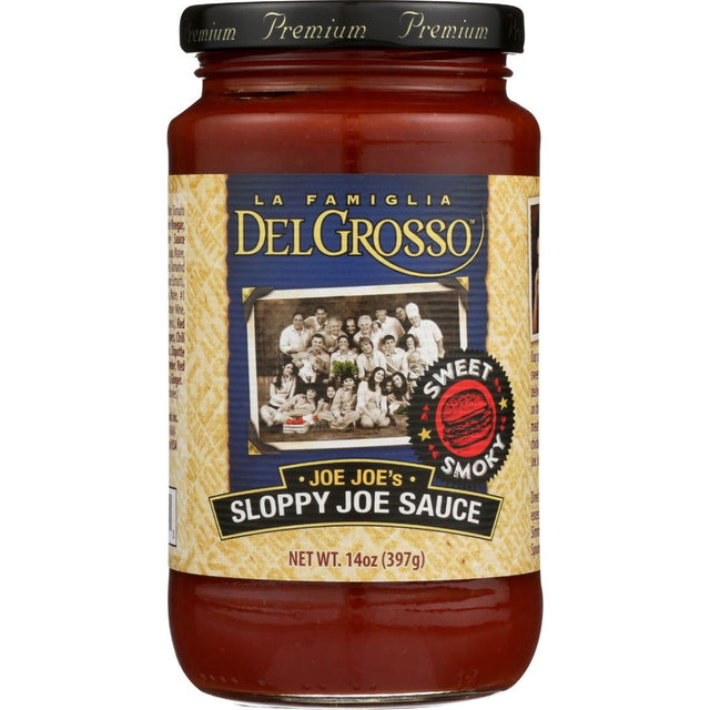 LA FAMIGLIA DELGROSSO: Joe Joes Sloppy Joe Sauce, 14 oz - Sunshine Co Op. - #tag1# - #tag2# - #tag3# - #tag4#