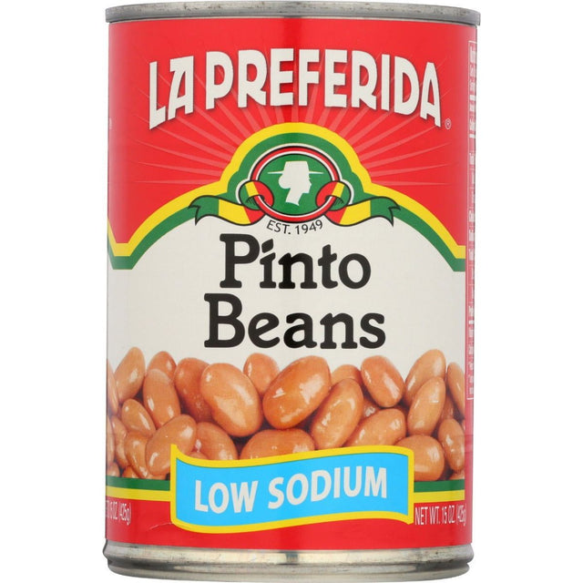 LA PREFERIDA: Low Sodium Pinto Beans, 15 oz - Sunshine Co Op. - #tag1# - #tag2# - #tag3# - #tag4#