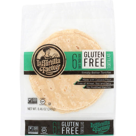 LA TORTILLA FACTORY: Gluten Free Tortillas Cassava Flour, 8.46 oz - Sunshine Co Op. - #tag1# - #tag2# - #tag3# - #tag4#