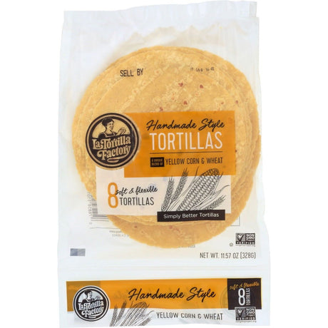 LA TORTILLA FACTORY: Hand Made Yellow Corn Tortillas, 11.57 oz - Sunshine Co Op. - #tag1# - #tag2# - #tag3# - #tag4#