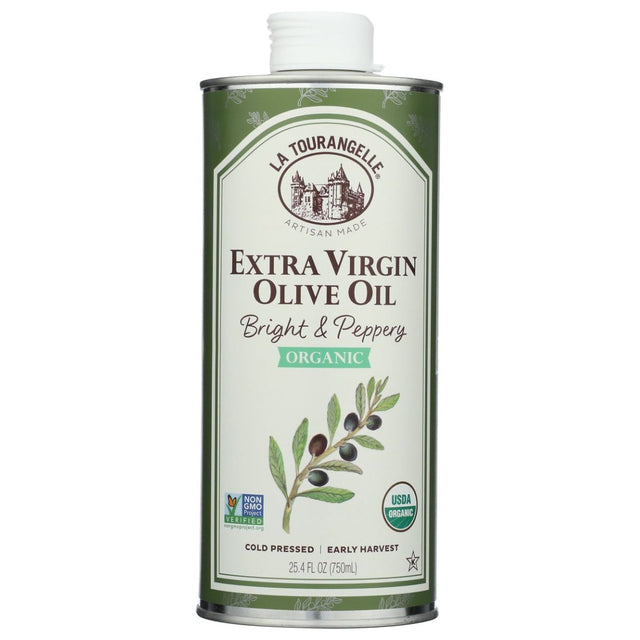 LA TOURANGELLE: Organic Bright and Peppery Extra Virgin Olive Oil, 750 ml - #tag1# - #tag2#