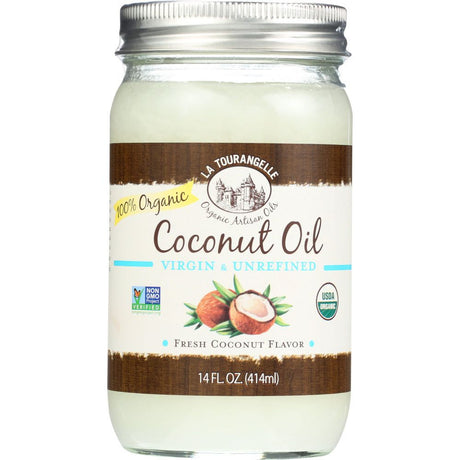 LA TOURANGELLE: Virgin & Unrefined Coconut Oil, 14 oz - #tag1# - #tag2#