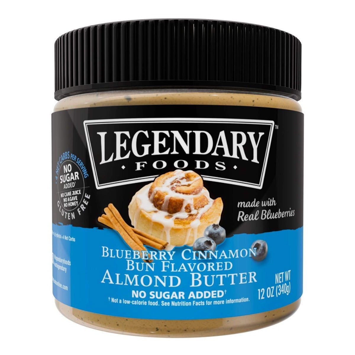 LEGENDARY FOODS: Blueberry Cinnamon Almond Butter, 12 oz - #tag1# - #tag2#