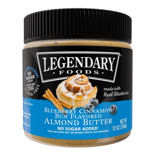 LEGENDARY FOODS: Blueberry Cinnamon Almond Butter, 12 oz - #tag1# - #tag2#