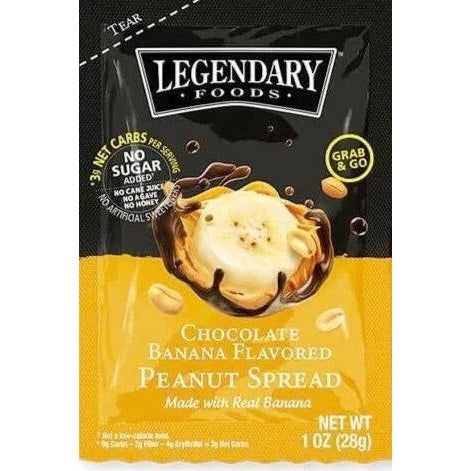 LEGENDARY FOODS: Chocolate Banana Flavored Peanut Spread, 1 oz - #tag1# - #tag2#