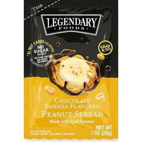 LEGENDARY FOODS: Chocolate Banana Flavored Peanut Spread, 1 oz - #tag1# - #tag2#