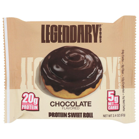 LEGENDARY FOODS: Protein Sweet Rolls Choc, 2.4 oz - #tag1# - #tag2#