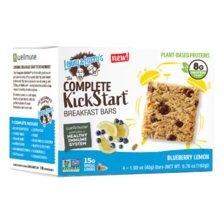 LENNY & LARRYS: Blueberry Lemon Breakfast Bars 4 Ct, 6.77 oz - #tag1# - #tag2#