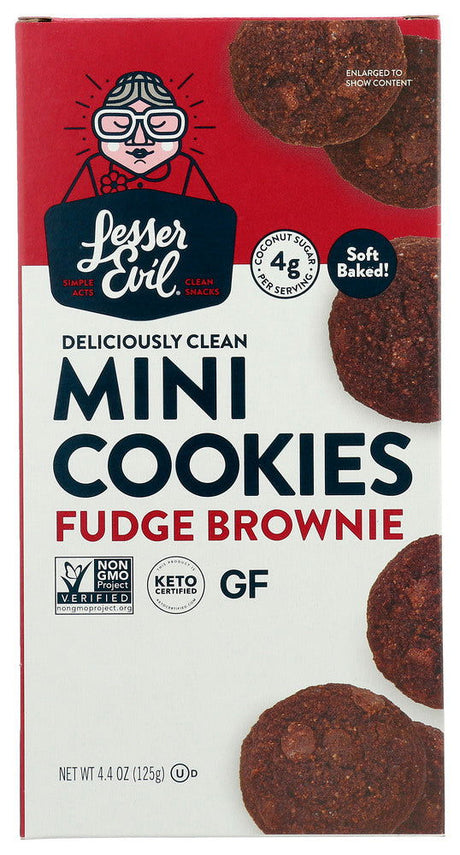 LESSER EVIL: Cookie Fudge Brownie, 4.4 oz - #tag1# - #tag2#