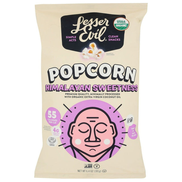 LESSER EVIL: Organic Popcorn Himalayan Sweetness, 6.4 oz - Sunshine Co Op. - #tag1# - #tag2# - #tag3# - #tag4#