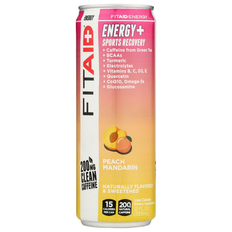 LIFEAID BEVERAGE: Fitaid Energy Peach Mandarin, 12 fo - #tag1# - #tag2#