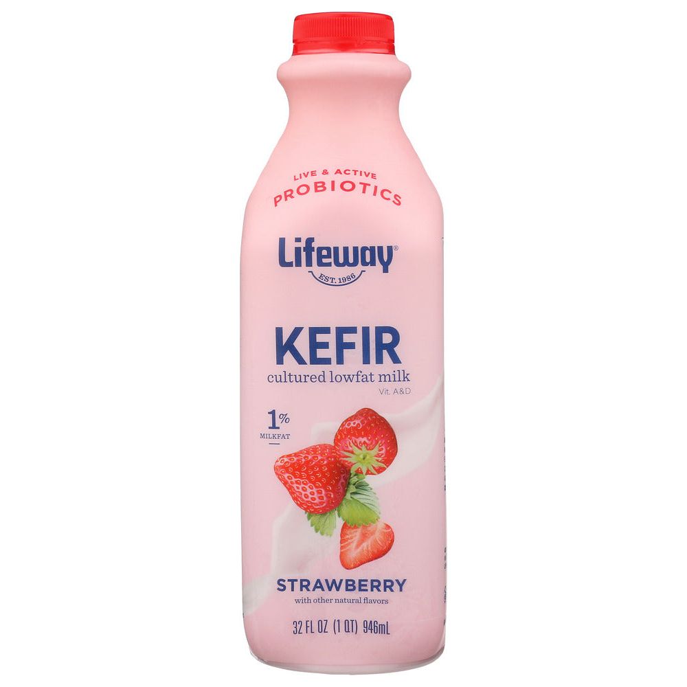 LIFEWAY: Kefir Lowfat Cultured Milk Strawberry Smoothie, 32 oz - #tag1# - #tag2#