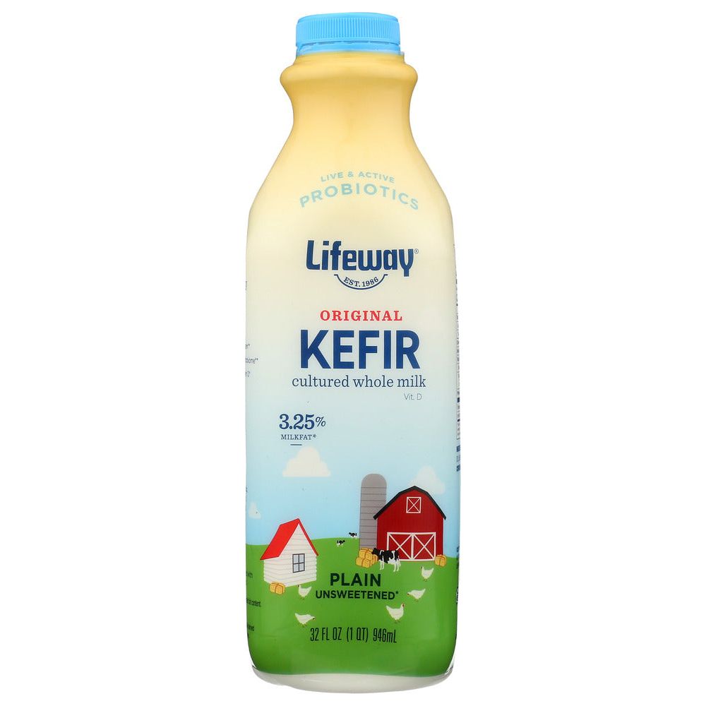 LIFEWAY: Kefir Lowfat Traditional Milk Plain Unsweetened Smoothie, 32 oz - #tag1# - #tag2#
