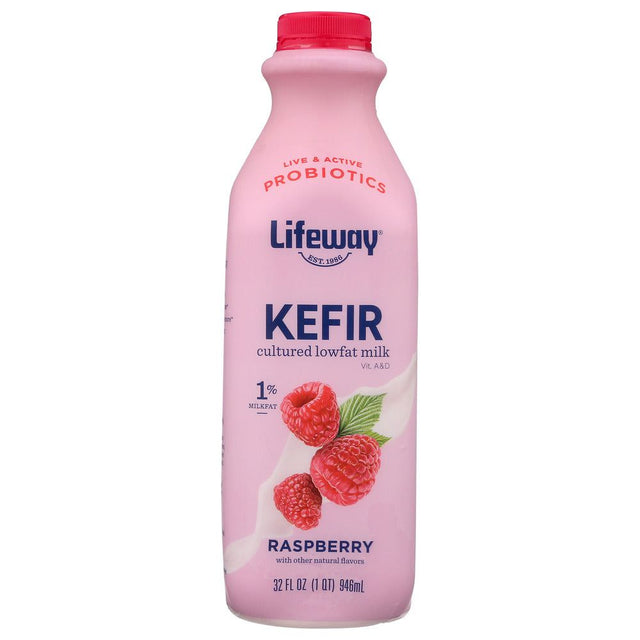 LIFEWAY: Kefir Raspberry Cultured Lowfat Milk Smoothie, 32 oz - #tag1# - #tag2#