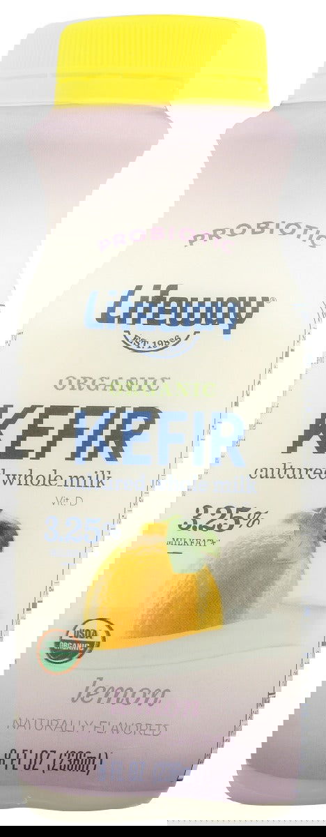 LIFEWAY: Kefir Whole Milk Organic Lemon, 8 oz - #tag1# - #tag2#