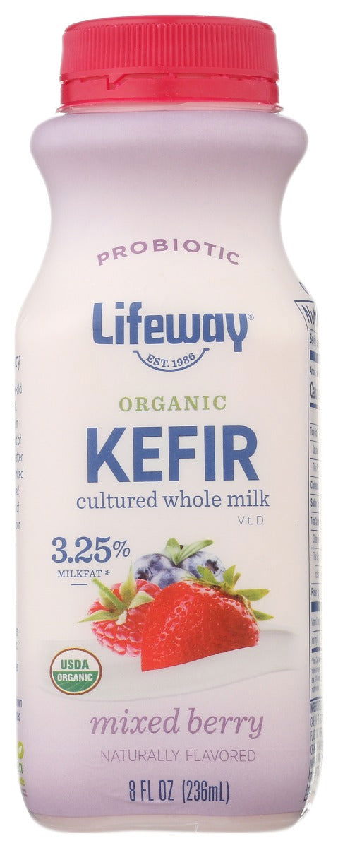 LIFEWAY: Kefir Whole Milk Organic Mixed Berry, 8 oz - #tag1# - #tag2#