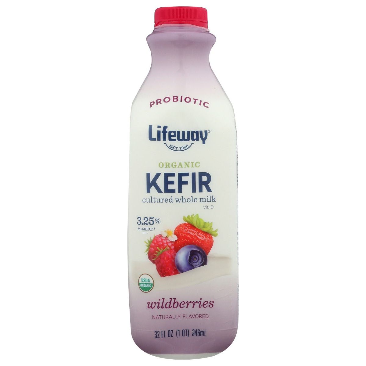 LIFEWAY: Kefir Whole Milk Organic Wild Berry, 32 fo - #tag1# - #tag2#