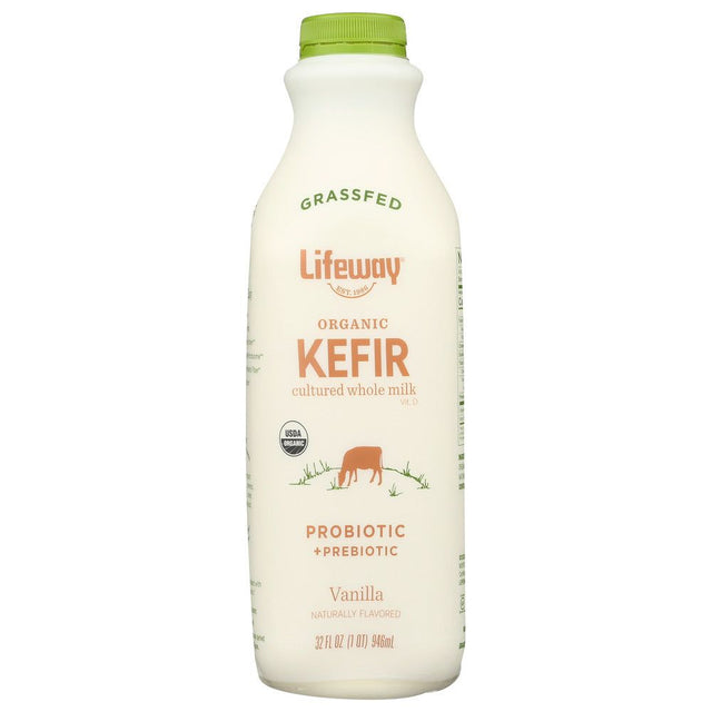 LIFEWAY: Organic Vanilla Whole Milk Grassfed Kefir, 32 oz - #tag1# - #tag2#