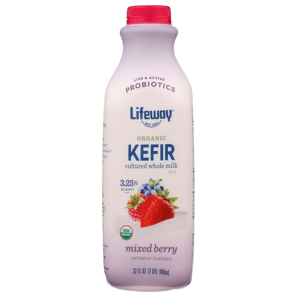 LIFEWAY: Organic Whole Milk Wildberries Kefir, 32 Oz - #tag1# - #tag2#