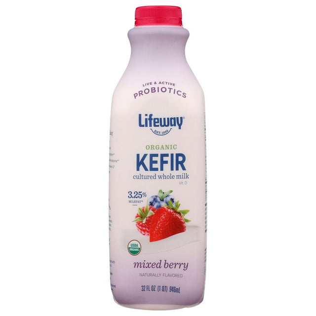 LIFEWAY: Organic Whole Milk Wildberries Kefir, 32 Oz - #tag1# - #tag2#