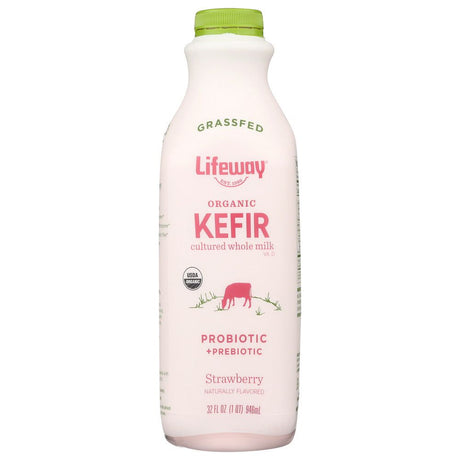 LIFEWAY: Strawberry Organic Kefir Grass Fed, 32 oz - #tag1# - #tag2#