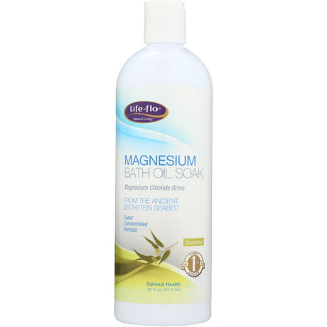 LIFE FLO: Magnesium Bath Oil Soak, 16 oz - #tag1# - #tag2#