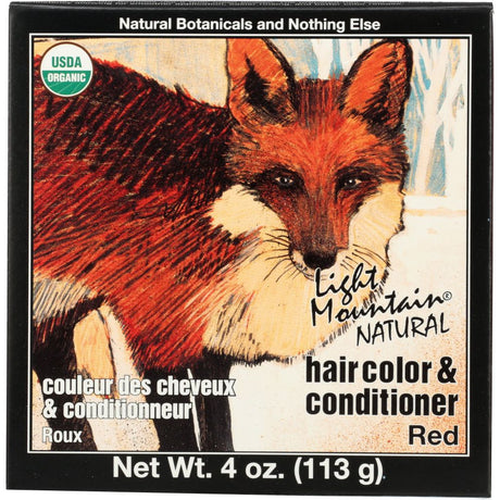 LIGHT MOUNTAIN: Organic Natural Hair Color & Conditioner Red, 4 Oz - #tag1# - #tag2#