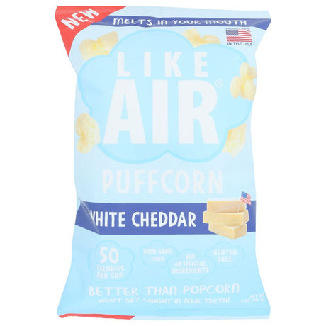 LIKE AIR: White Cheddar Baked Puffcorn, 4 oz - #tag1# - #tag2#