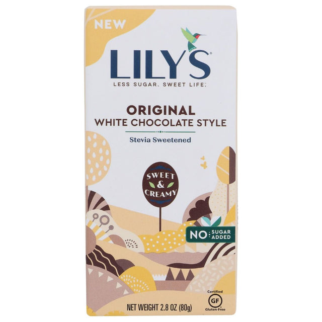 LILYS SWEETS: Bar Original Chocolate White, 2.8 OZ - #tag1# - #tag2#