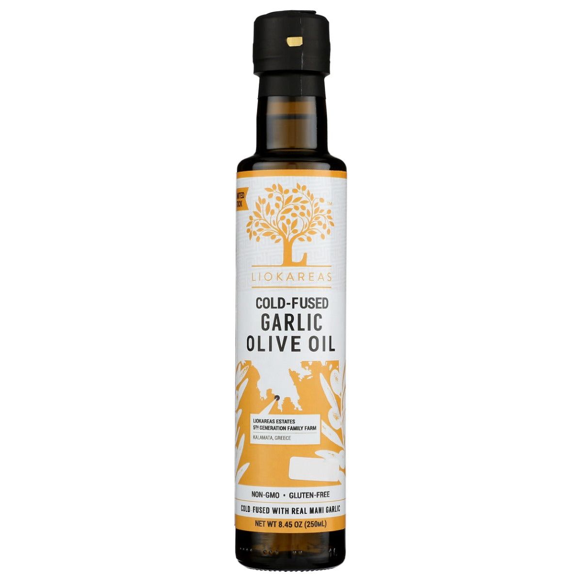 LIOKAREAS: Cold Fused Garlic Olive Oil, 250 ml - #tag1# - #tag2#
