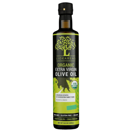 LIOKAREAS: Organic Greek Extra Virgin Olive Oil, 500 ml - #tag1# - #tag2#