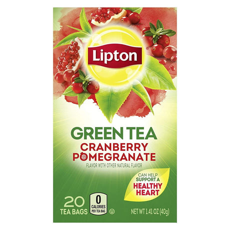 LIPTON: Cranberry Pomegranate Green Tea, 20 bg - #tag1# - #tag2#