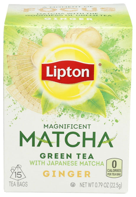 LIPTON: Matcha Green Tea Ginger, 15 pc - #tag1# - #tag2#
