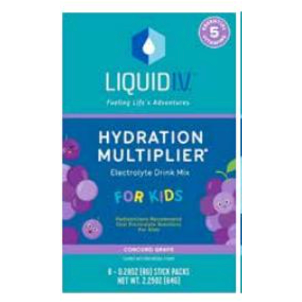 LIQUID I.V: Kids Concord Grape 8ct, 2.25 oz - #tag1# - #tag2#