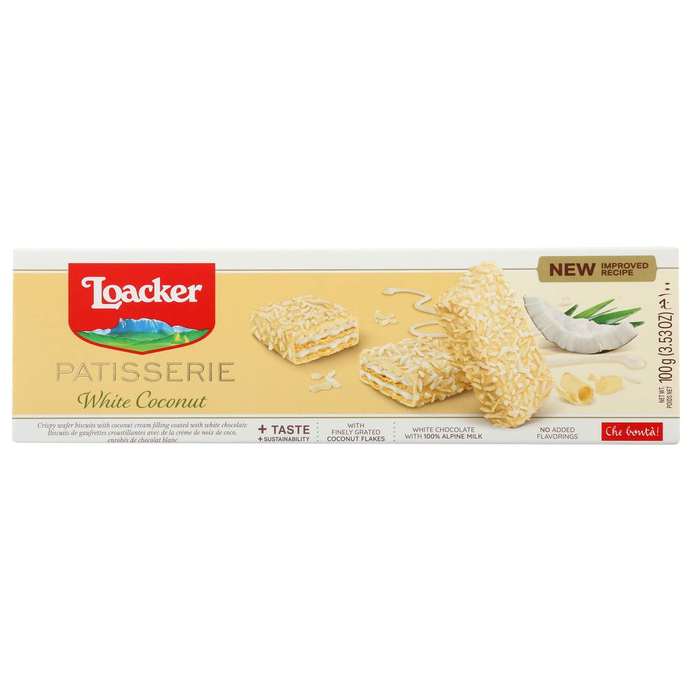 LOACKER: Patisserie White Coconut, 3.53 oz - #tag1# - #tag2#