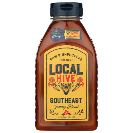 LOCAL HIVE: Southeast Raw and Unfiltered Honey, 16 oz - #tag1# - #tag2#
